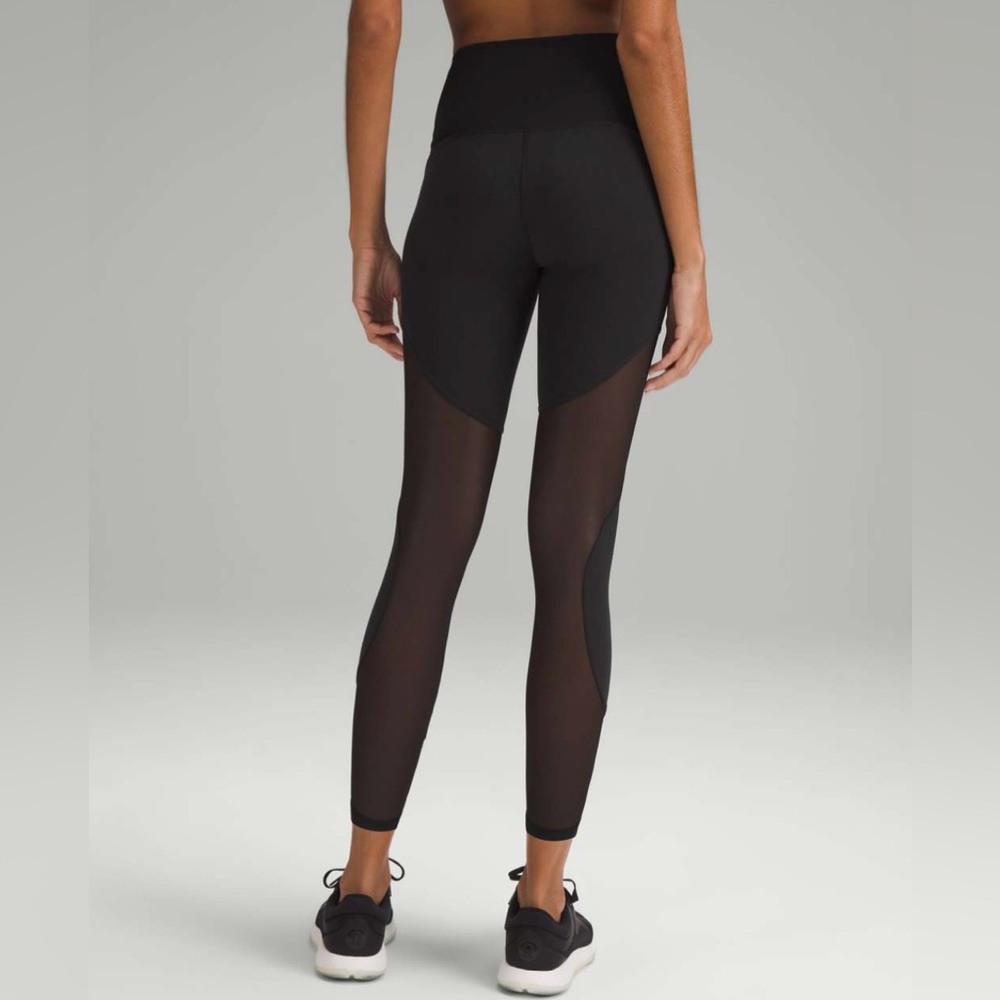 Lululemon Wunder Train Mesh Panel High-Rise Tight 25" (Size 4)